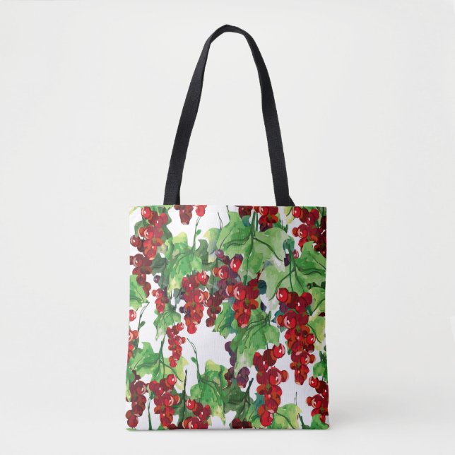 Red Currant Seamless Pattern Tote Bag (Front)