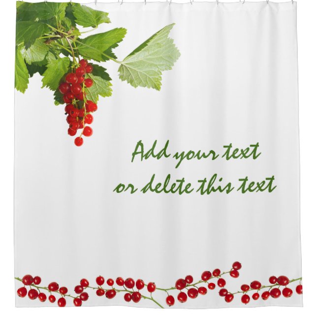 Red Currant Shower Curtain (Front)