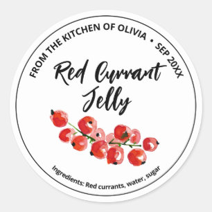 Red Currant Watercolor Jelly Sticker