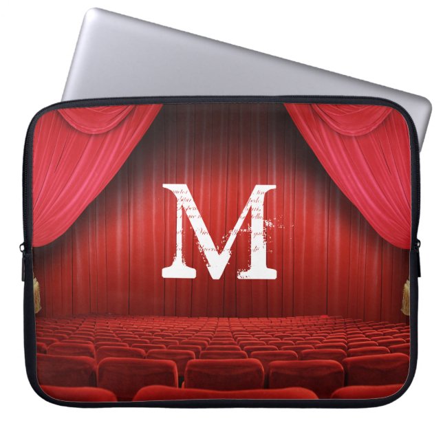 Red Curtain Theatre Monogram 15" Laptop Case (Front)