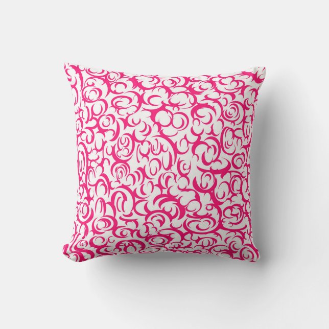 Red Curves Cushion (Front)
