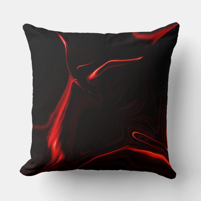 Red curves or undulations in darkest red fund cushion (Front)