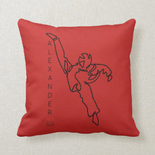 Red cushion TAEKWONDO DWICHAGI back kick