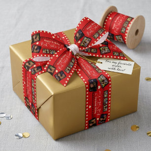 Red Custom 10 Photo Film Strip Best Sister Ever Satin Ribbon