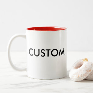 RED Custom Two-Tone Mug Blank Template
