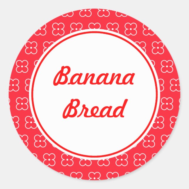 Red Customised Kitchen Stickers (Front)