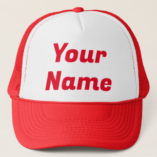 Red CUSTOMIZABLE Trucker Hat