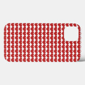 Red Cute Hearts Pattern BT iPad Case (Back (Horizontal))