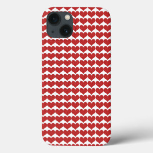 Red Cute Hearts Pattern BT iPad Mini Case
