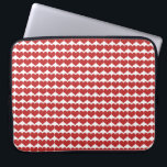 Red Cute Hearts Pattern Laptop Sleeve<br><div class="desc">Simple and sweet Cute Hearts Pattern Laptop Sleeve with a repeating pattern of small red hearts. Text may be added to this design to give it a personal touch.</div>