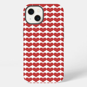 Red Cute Hearts Pattern Tough Xtreme iPhone 6 Case