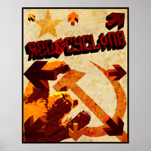 Red Cyclone Poster
