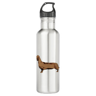 Red Dachshund 710 Ml Water Bottle
