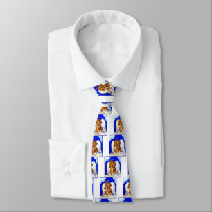 Red Dachshund Angel Tie