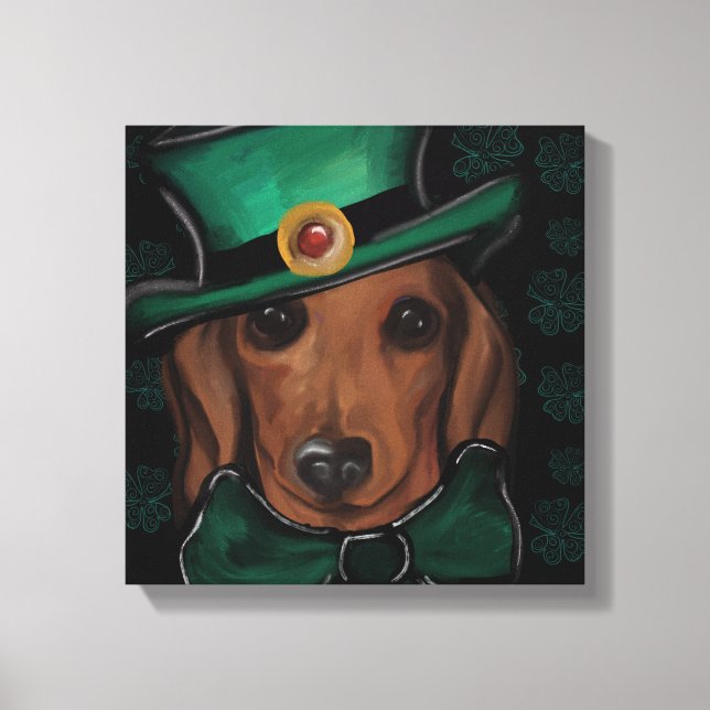 Red Dachshund         Canvas Print (Front)