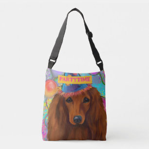 RED DACHSHUND              CROSSBODY BAG