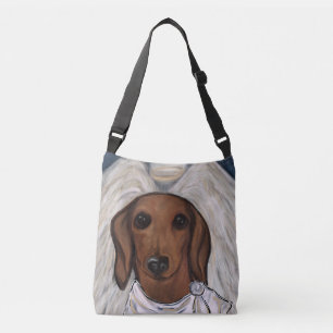 Red Dachshund Crossbody Bag