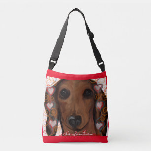 RED DACHSHUND          CROSSBODY BAG