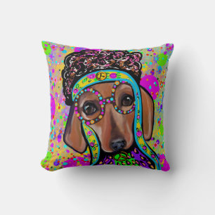 RED DACHSHUND        CUSHION