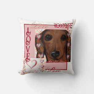 Red Dachshund    Cushion