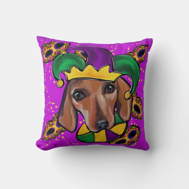 RED DACHSHUND    CUSHION (Front)