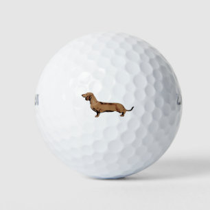 Red Dachshund Golf Balls