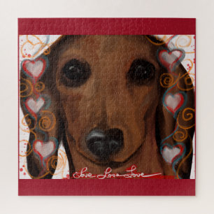 Red Dachshund Jigsaw Puzzle
