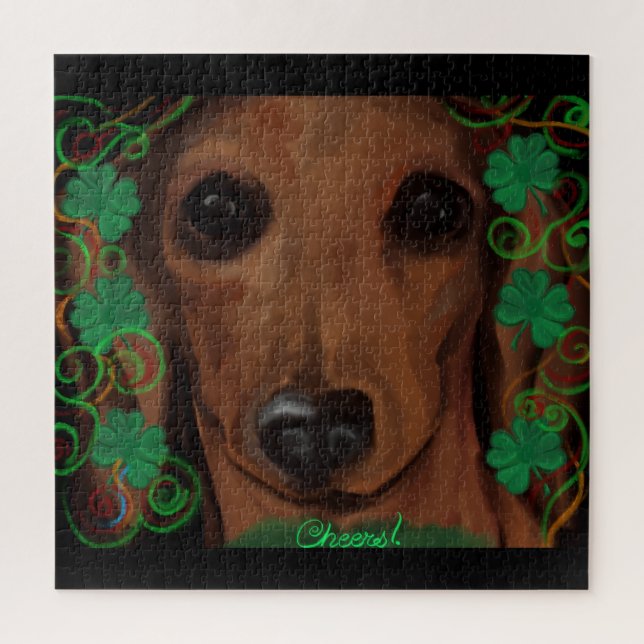 Red Dachshund   Jigsaw Puzzle (Vertical)