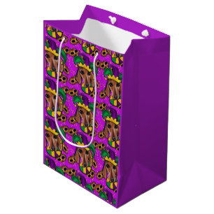 RED DACHSHUND MEDIUM GIFT BAG