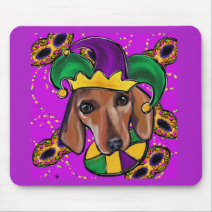 RED DACHSHUND     MOUSE MAT