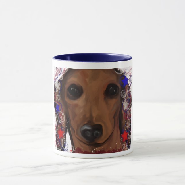 Red Dachshund      Mug (Center)
