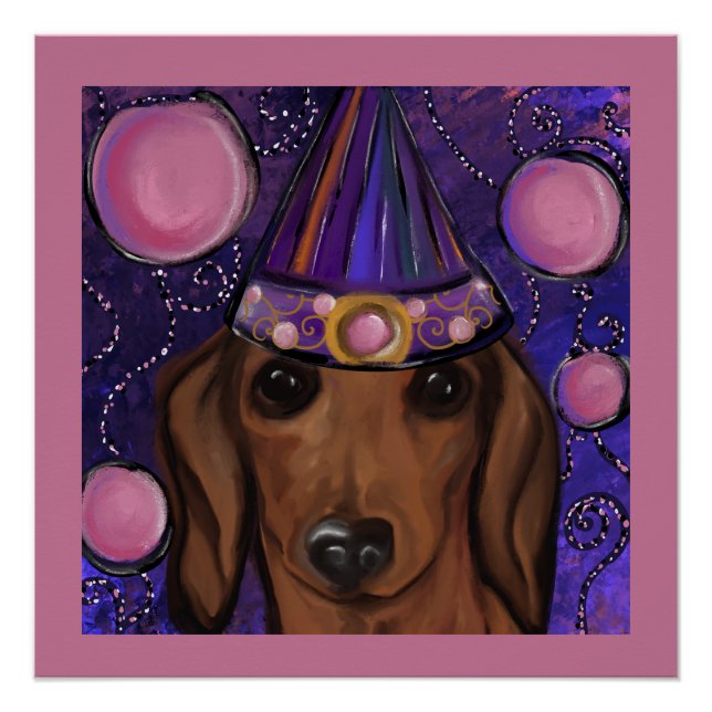 Red Dachshund         Poster (Front)