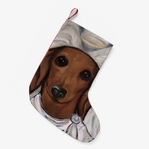 Red Dachshund Small Christmas Stocking