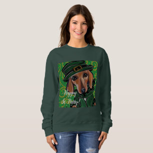 RED DACHSHUND SWEATSHIRT