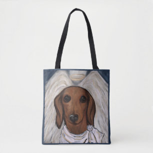 Red Dachshund Tote Bag