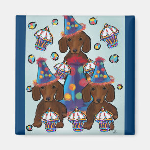 Red Dachshunds Magnet