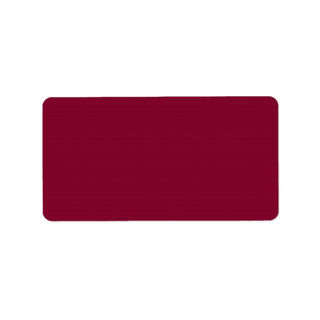 Red Dahlia Brick Maroon Burgundy 2015 Colour Trend Label (Front)