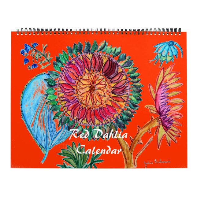 Red Dahlia Calendar 2 (Cover)