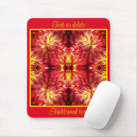 Red Dahlia Flower Abstract Nature Personalised
