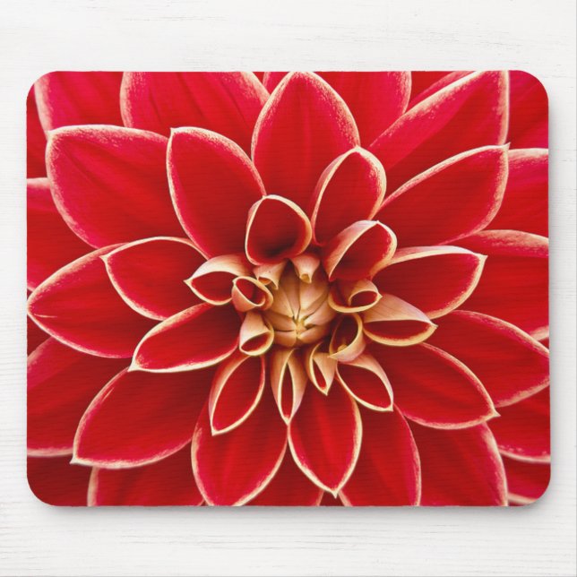 Red Dahlia Mouse Mat (Front)