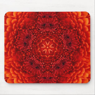 RED DAHLIA MOUSE MAT