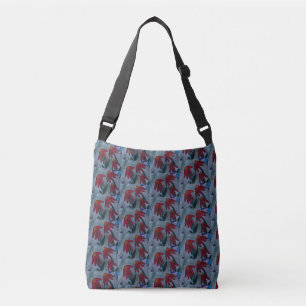 Red Daisies Crossbody Bag