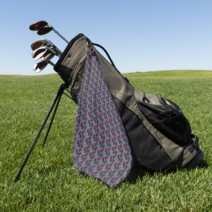 Red Daisies Golf Towel