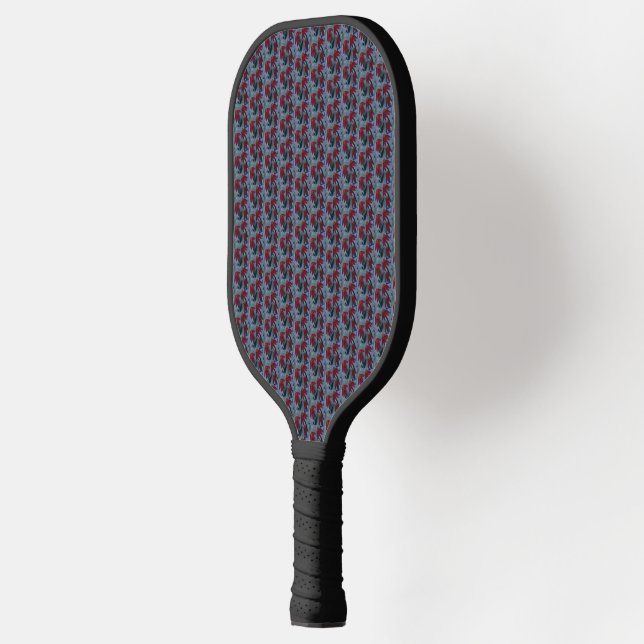 Red Daisies Pickleball Paddle (Left)