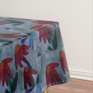 Red Daisies Tablecloth