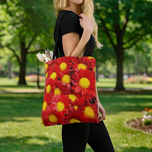 Red Daisies Tote Bag (Creator Uploaded)