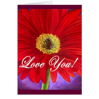 Red Daisy Flower Painting - Multi