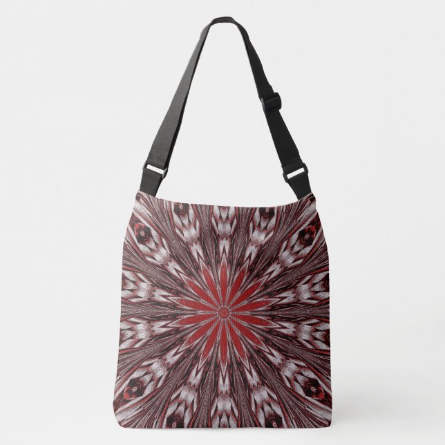 RED DAISY OF SUMMER CROSSBODY BAG (Front)