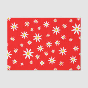 Red Daisy Tissue Paper