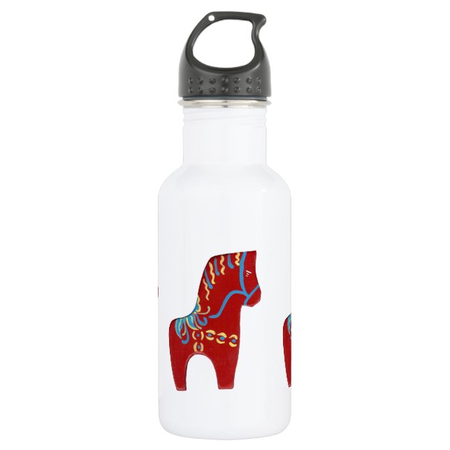 Red Dala Horse 532 Ml Water Bottle (Front)
